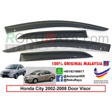 Honda City SEL (4th Gen) 2002–2008 AG Door Visor Air Press Wind Deflector (Small 7cm Width)